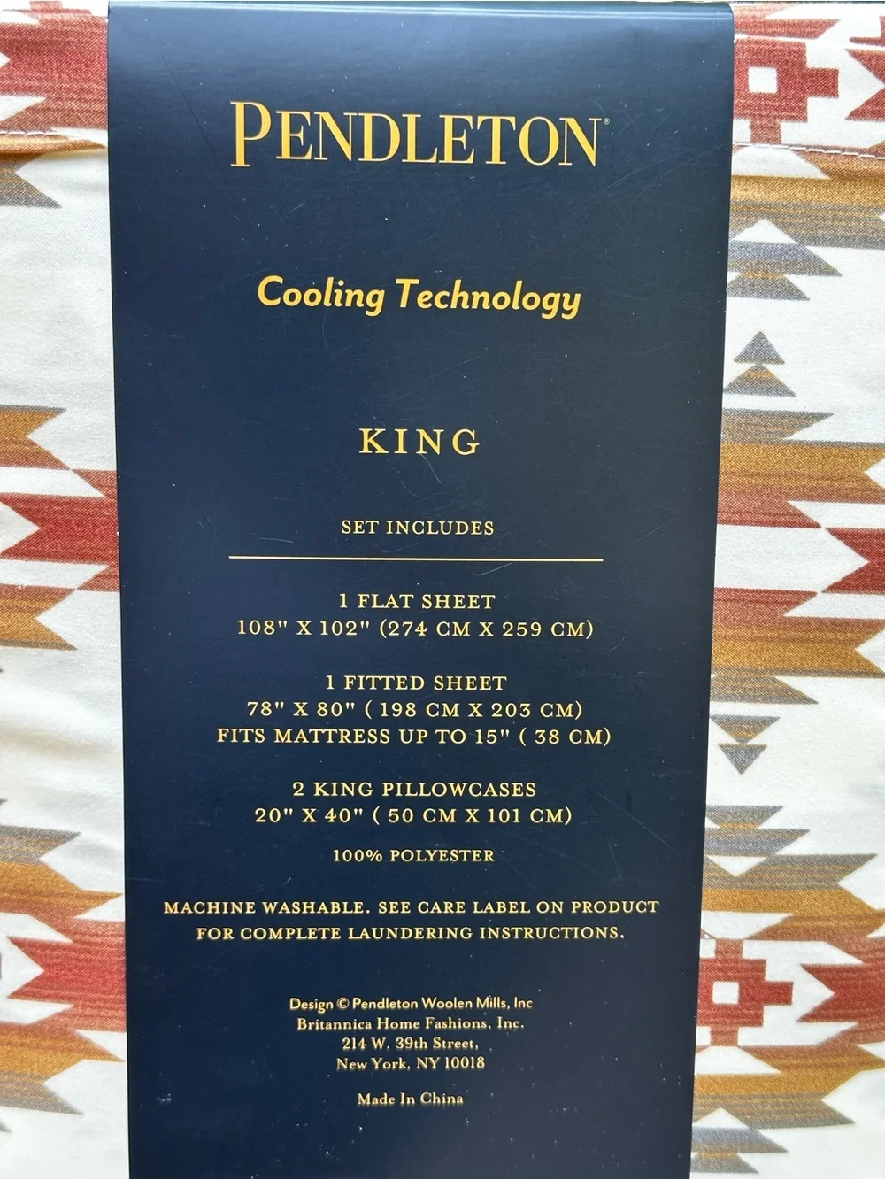 Pendleton Moonlit Mesa King Cooling Sheet Set Southwestern NWT 4 Pc